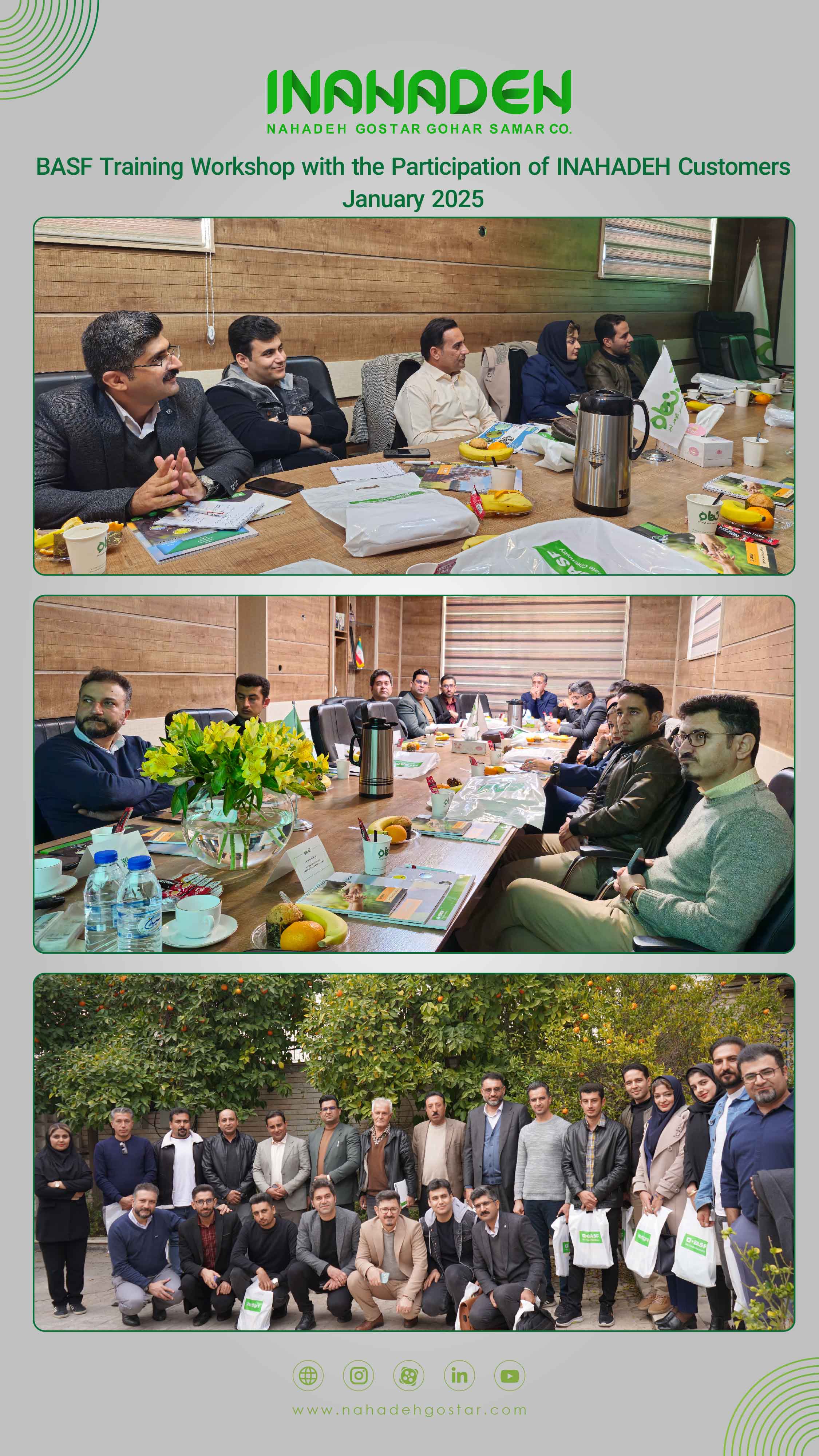 BASF Training Workshop with the Participation of INAHADEH Customers –  January 2025 - Shiraz, Iran